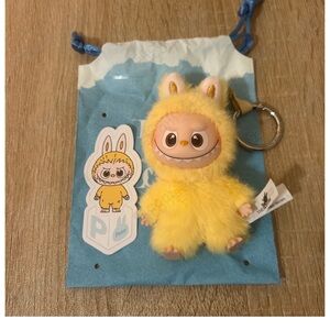 Labubu Pin for Love Plush Charm - P for Peace - POP MART - Open Box New